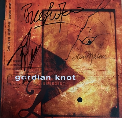 Signed Album Cover - Emergent by Gordian Knot