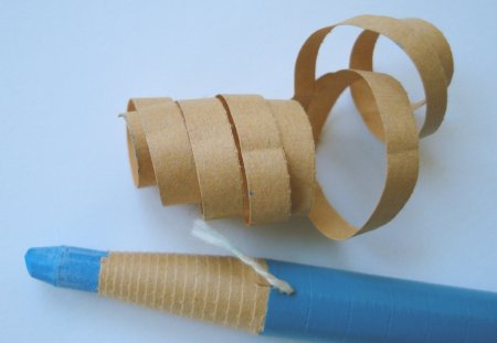 Paper wrapped pencils 