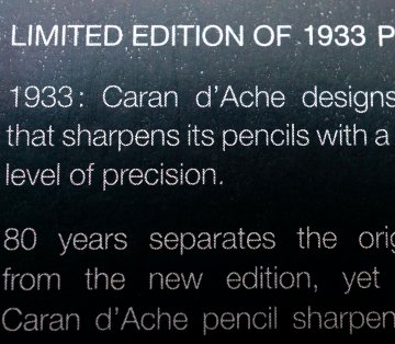 Caran d'Ache Pencil Sharpening Machine