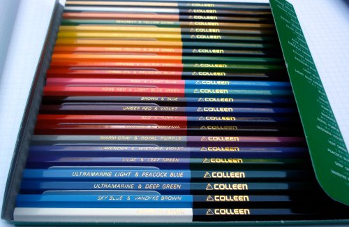 Double ended colour pencils