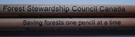 Forest Stewardship Council of Canada pencil 