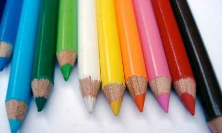 Miniature colour pencils