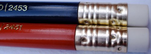 Mitsubishi Vermilion and Prussian Blue pencils