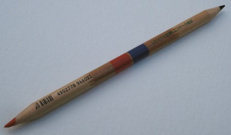 Mitsubishi 2667 EW red and blue pencil