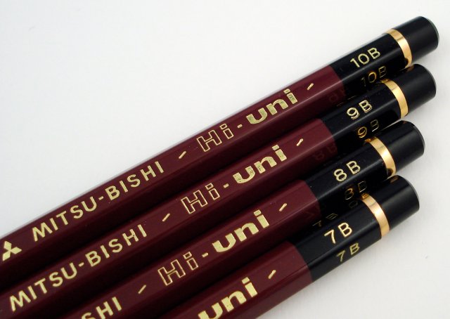 Mitsubishi's extremely soft pencils