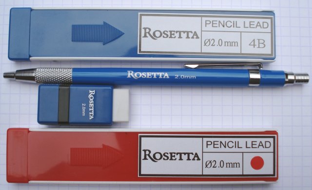 Pk/12 Rosetta Da Vinci Leadholder Leads 2 mm Red 
