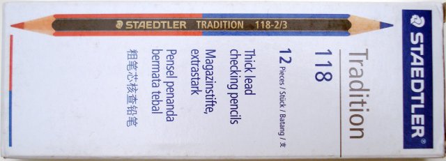 Staedtler Tradition 118-2/3 red and blue pencil