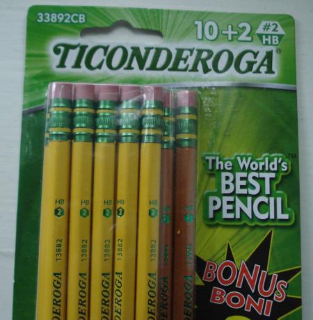The Dixon Ticonderoga pencil