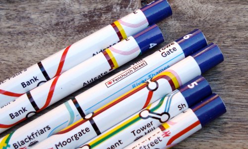 London Underground pencils